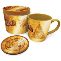 Pyramid Set Tazza Sottobicchiere The Legend of Zelda Golden Triforce
