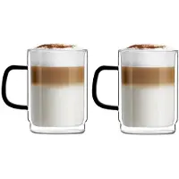 Vialli Design 2er-Set: Becher in Schwarz - 350 ml - onesize