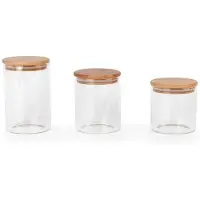 Eurofirany Komplettset Aufbewahrungsbehälter POLA, 680, 800, 1000 ml, 3 Stück