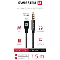 Swissten Textile Audio Adapteris Lightning / 3 /