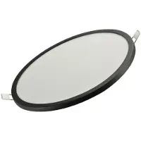 Azzardo AZ4163 Deckenleuchte SLIM 22 RUND 3000K IP44 schwarz