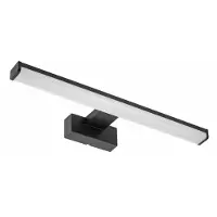 GTV lighting - Wandleuchte KATANI - Wandlampe LED - Wandlampen Innen - Wandleuchten Wandbeleuchtung - 600mm, 12W, AC220-240V, 50/60Hz, neutral weiß 4000K, IP44, RA >80, 960lm, Schwarz