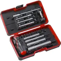 Felo smart Evo M-Tec - Satz mit Steckschlüsseln,Bits, Zubehör, XL-Strongbox 20-tlg