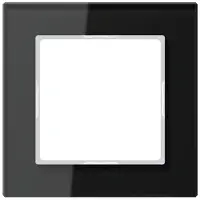 JUNG Glasrahmen 1-fach sw AC 581 GL SW AC581GLSW