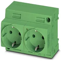 Phoenix Contact 0804037 Doppelsteckdose EO-CF/UT/LED/DUO/GN EOCFUTLEDDUOGN - 2 Stück