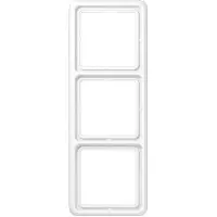 JUNG CD583WW Rahmen 3fach, CD 500, IP 44, Duroplast, alpinweiß, senkrechte und waagerechte Montage CD 583 WW