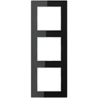 JUNG Glasrahmen 3-fach sw AC 583 GL SW AC583GLSW