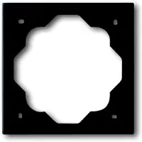 Busch-Jaeger 1754-0-4424, Schwarz, Schraubenlos, , 87 mm, 87 mm, 1,1 cm