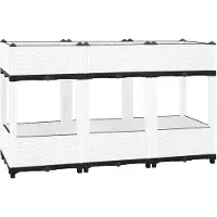 vidaXL Hochbeet 120x40x71 cm Polypropylen