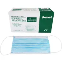Romed Mundschutz 3-lagig, blau, Typ Iir, elastische Schlaufe 20x50 St