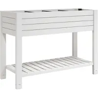 vidaXL Hochbeet Weiß 110x45x79 cm Polypropylen