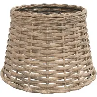 vidaXL Lampenschirm Braun Ø25x17 cm Korbweide