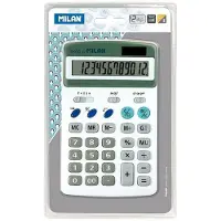Milan Taschenrechner Weiss 17,5 x 11 x 3 cm