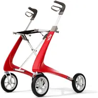 By Acre Carbon Ultralight Komfort Rollator erdbeerrot 1 St
