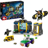 LEGO DC Batman Bathöhle mit Batman, Batgirl und Joker, Superhelden-Spielzeug, Spielzeugauto für Jungen, Mädchen und junge Superhelden ab 4 Jahren 76272