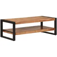 vidaXL Couchtisch 120x55x40 cm Massivholz Akazie