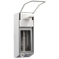 Medi-Inn Wandspender Aluminium, langer Armhebel, mit Verschlussblende, für 500 ml Euroflaschen 1 St