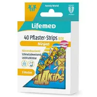 Lifemed Pflaster-Strips 6 cm x 1,7 farbig 'Ninjas' St