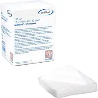 MaiMed VK Stoma Vlieskompressen 10 cm, 4-fach, 40 g/m², unsteril 20x100 St