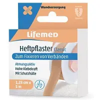 Lifemed Heftpflaster 5 m x 1,25 cm hautfarben 'Classic' 120 St