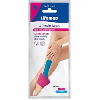 Lifemed 4 Physio-Tapes farbig sortiert 'Sprunggelenk' 2 Größen 192 St