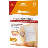 Lifemed Wärmepflaster extragroß, 19 cm x 13 cm, weiß 72 St