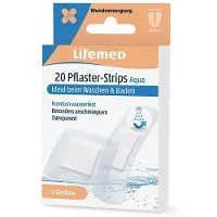 Lifemed Pflaster-Strips transparent 'Aqua' 2 Größen 120 St