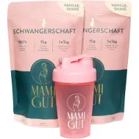 MamiGut Stillzeit Monatspaket + Shaker, Vanille 1030 g Pulver zur Herstellung einer Susp. zum Einnehmen