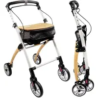 LÖSCH REHA Casa Rollator schmal für Wohnung & Innenbereich Eiche 1 St