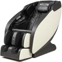 WELCON Massagesessel Prestige II Longlife Kunstleder schwarz / weiß