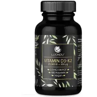 Luondu Vitamin D3 20000 I.e. 200 mcg K2 Kapseln 180 St