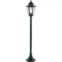 QAZQA - Klassisch I Antik Klassische stehende Außenleuchte I Sockelleuchte dunkelgrün 125 cm IP44 - New Orleans I Außenbeleuchtung - Aluminium Länglich - LED geeignet E27