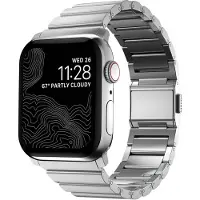 Nomad Magnetisches Stahlgliederarmband für Apple Watch | 44/45/46/49 mm - Silver