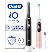 Oral-B 80375669, Erwachsener, Rotierende-vibrierende Zahnbürste, Tägliche Pflege, Tiefenreinigung, Zahnfleischpflege, Sensibel, Whitening, Schwarz, Pink, 2 min, Schwarz, Pink
