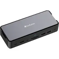 Verbatim - USB-C Pro Docking Station 15 Port w/SSD slot CDS-15S