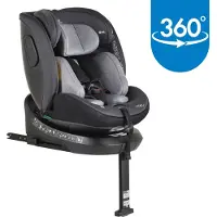 Cangaroo Kindersitz Hoku i-Size (40-150cm) Gruppe 0+/1/2/3, Isofix, Stützfuß grau