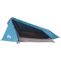 vidaXL Tunnelzelt 1 Person Blau Wasserdicht