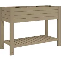 vidaXL Hochbeet Hellbraun 110x45x79 cm Polypropylen