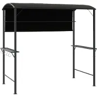 vidaXL Pavillon mit Dach 220x110x200 cm Anthrazit