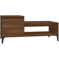 vidaXL Couchtisch Braun Eichen-Optik 100x50x45 cm Holzwerkstoff