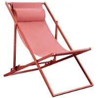 Big Buy Cooking Terracotta Klappbare rote Sonnenliege