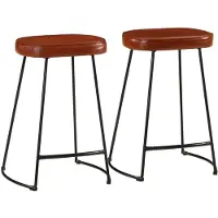 vidaXL Barhocker 2 Stk. Dunkelbraun 41x29x62 cm