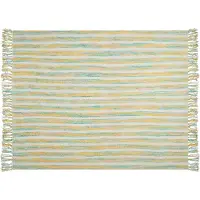 Beliani Lumarko Decke 130 x 170 cm gelbgrün NUWAR.