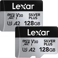 Lexar Professional SILVER PLUS, 128 GB, MicroSDXC, Klasse 3, UHS-I, 205 MB/s, 150 MB/s