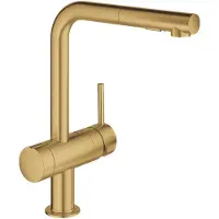 GROHE minta - keukenkraan met uittrekbare sproeikop, geborsteld cool sunrise