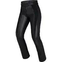 IXS IXSAberdeenDamenSchwarzeLederMotorradhose Größe 38