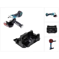 Makita DGA 504 ZE Akku Winkelschleifer 18V 125mm Brushless Solo + 1x Einlage für Makpac - ohne Akku, ohne Ladegerät
