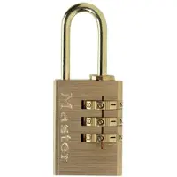 Masterlock Messing Kombination Schloss - 3 Ziffern