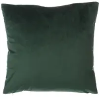 Beliani 2er-Set Samt-Kissen, Blattmuster, 45 x 45 cm, Smaragdgrün, FREESIA