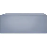 Beliani Regenschutz für Gartenmöbel Grau Stoff mit PVC Beschichtung 210 x 150 x 90 cm Rechteckige Folie Modern